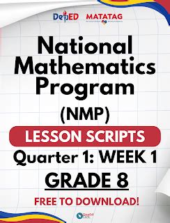Grade 8 National Mathematics Program (NMP) .